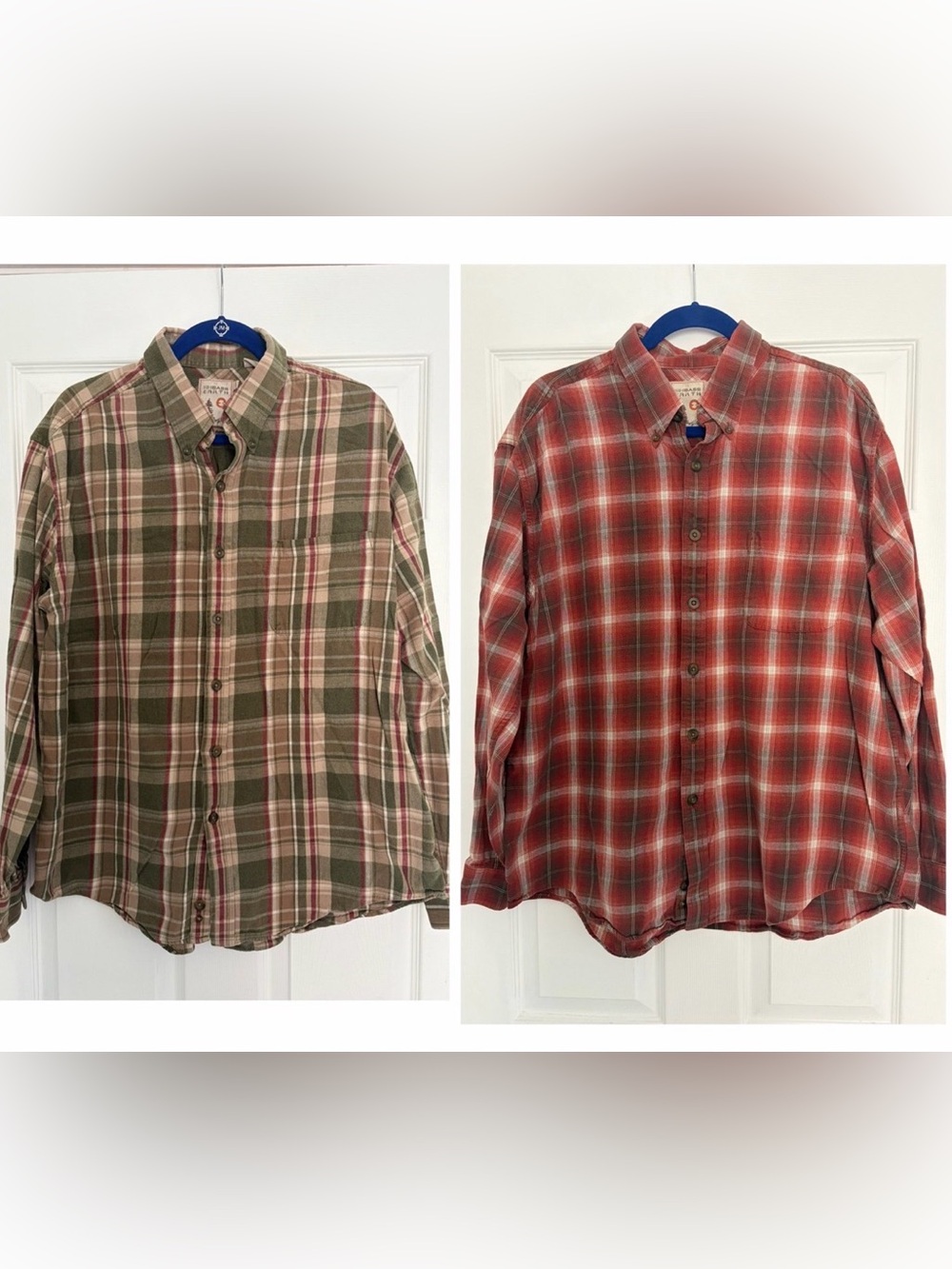GH Bass Earth Set of Flannel Shirts XL